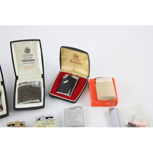 235 - Job Lot Assorted RONSON & COLIBRI Cigarette  Lighters inc Boxed, Varaflame etc     567122