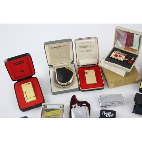 241 - 18 x Assorted BRANDED Cigarette LIGHTERS Inc Kingsway, Ronson, Colibri Etc     567126