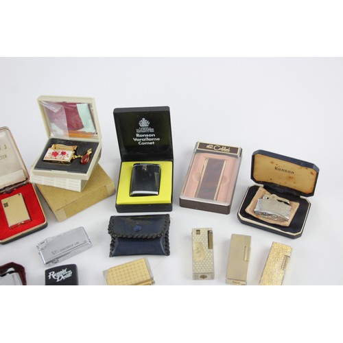 241 - 18 x Assorted BRANDED Cigarette LIGHTERS Inc Kingsway, Ronson, Colibri Etc     567126