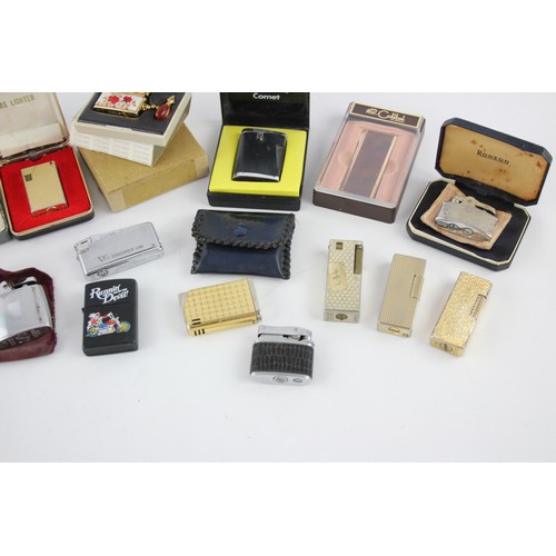 241 - 18 x Assorted BRANDED Cigarette LIGHTERS Inc Kingsway, Ronson, Colibri Etc     567126