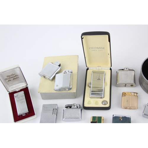 244 - 18 x Assorted BRANDED Cigarette LIGHTERS Inc Ronson, Hadson, Colibri Etc     567127