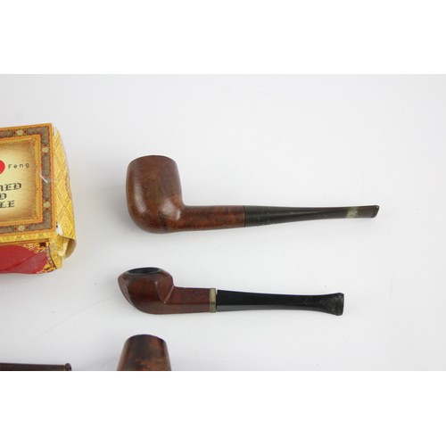 245 - 8 x Assorted Vintage Estate SMOKING PIPES Inc Apollo, Boxed, Darvill      628588