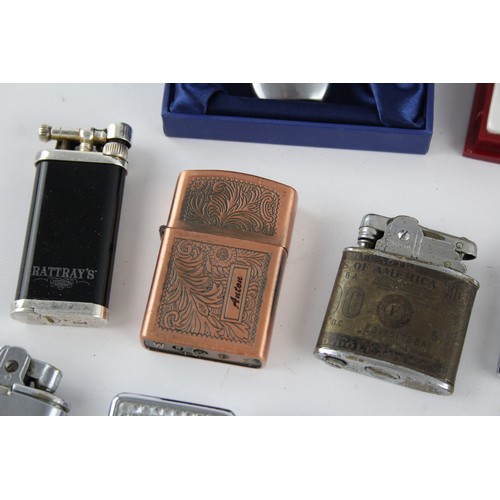 247 - 18 x Assorted BRANDED Cigarette LIGHTERS Inc Ronson, Hadson, Colibri Etc     567129