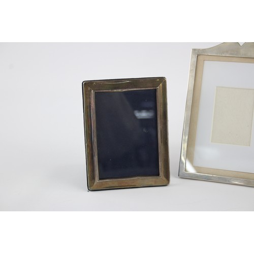 251 - 3 x Antique / Vintage Hallmarked .925 STERLING SILVER Photograph Frames (784g)     694182