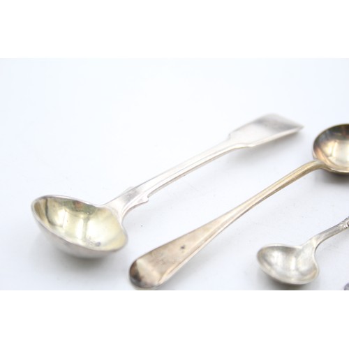 258 - 8 x Antique / Vintage Hallmarked .925 STERLING SILVER Condiment Spoons (50g)     628485