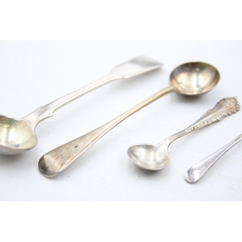 258 - 8 x Antique / Vintage Hallmarked .925 STERLING SILVER Condiment Spoons (50g)     628485