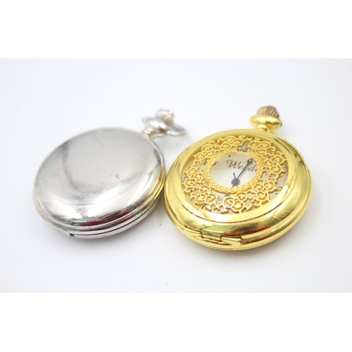 261 - 12 x Assorted Gents Collectors POCKET WATCHES Quartz Inc. Assorted Designs Etc.     206749