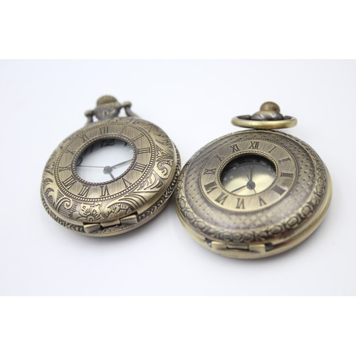 261 - 12 x Assorted Gents Collectors POCKET WATCHES Quartz Inc. Assorted Designs Etc.     206749