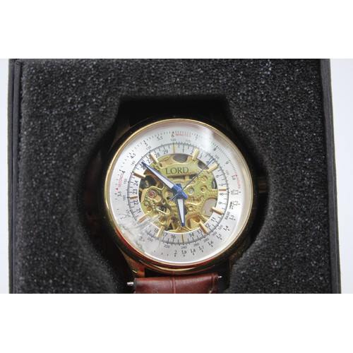 263 - 4 x Modern Mechanical Gents WRISTWATCHES Automatic Inc. LORD TIMEPIECES Etc.  Modern Mechanical Gent... 