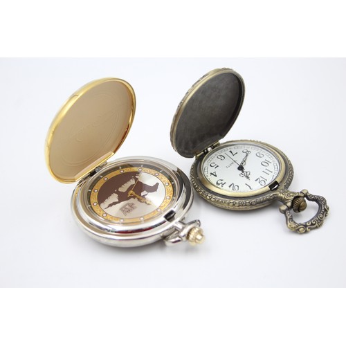 265 - 10 x Assorted Gents Collectors POCKET WATCHES Quartz Inc. Assorted Designs Etc.     206745