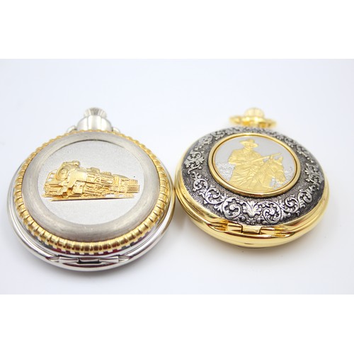 265 - 10 x Assorted Gents Collectors POCKET WATCHES Quartz Inc. Assorted Designs Etc.     206745