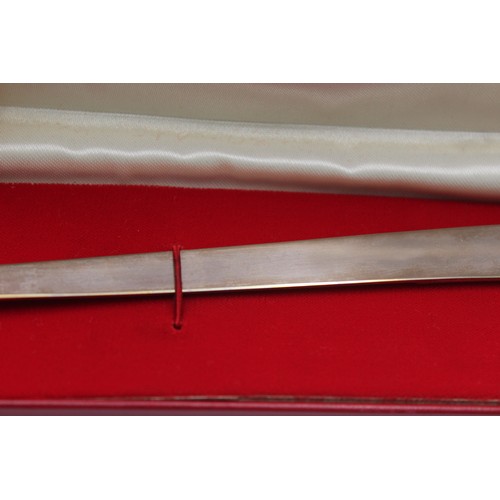 268 - Vintage 1978 Sheffield STERLING SILVER Letter Opener / Meat Skewer in Box (32g)     694129