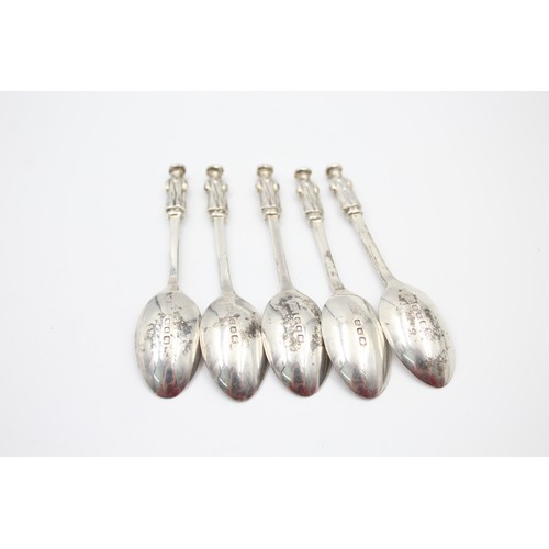 270 - 6 x Vintage Hallmarked 1939 London STERLING SILVER Apostle Teaspoons (52g)     694196