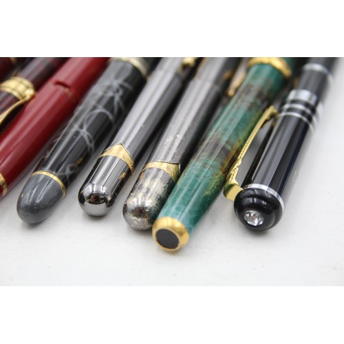 275 - 10 x Assorted Presentation FOUNTAIN PENS Inc Gold Plate Nibs, Jaguar Etc      567467