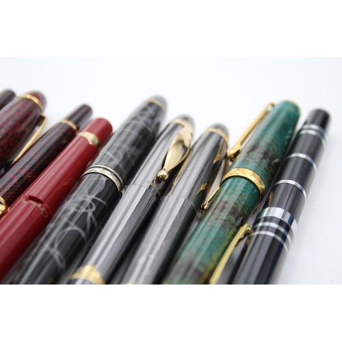 275 - 10 x Assorted Presentation FOUNTAIN PENS Inc Gold Plate Nibs, Jaguar Etc      567467