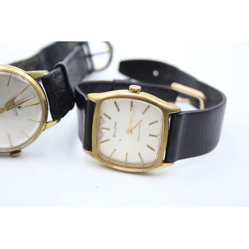 291 - 3 x Vintage Gents WRISTWATCHES Hand-Wind/Automatic WORKING Inc. BULOVA Etc.     206875