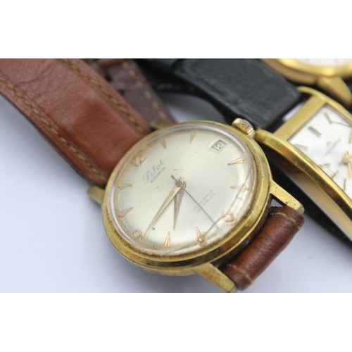 293 - 3 x Vintage Gents WRISTWATCHES Hand-Wind/Automatic WORKING Inc. PILOT Etc.      206882