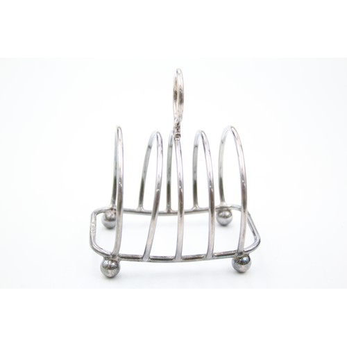 301 - Vintage Hallmarked 1989 London STERLING SILVER 5 Bar Toast Rack (79g)     567495