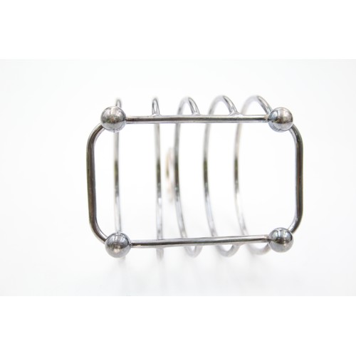 301 - Vintage Hallmarked 1989 London STERLING SILVER 5 Bar Toast Rack (79g)     567495