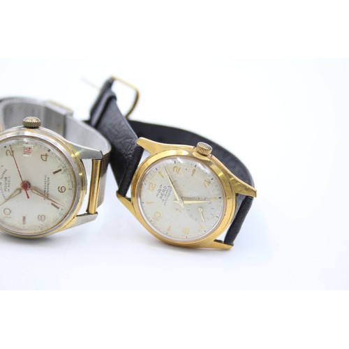 307 - 3 x Vintage Gents c.1960s WRISTWATCHES Hand-Wind WORKING Inc. THERNO Etc.     206904