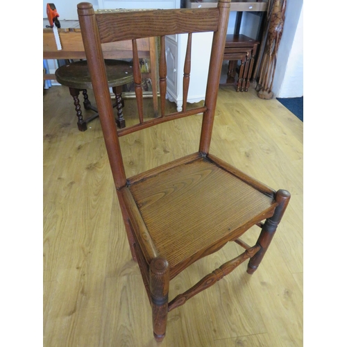 945 - Five late 19th Century Oak School chairs. See photos. S2