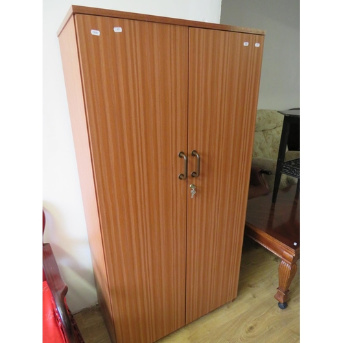 947 - Mid 20th Century tall Shoe cupboard with locking door and two keys. Very good condition. H:60 x W:30... 