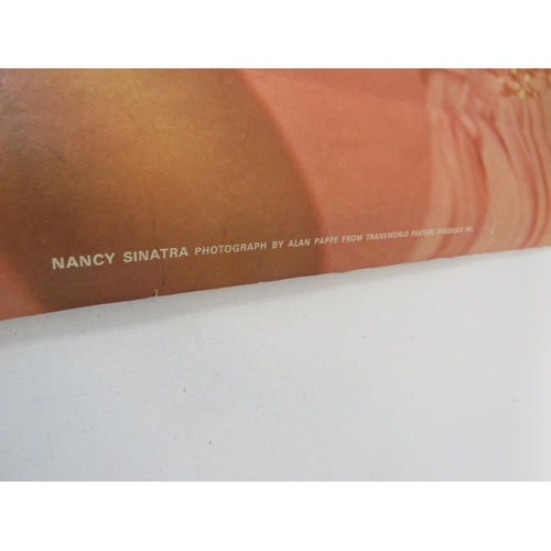 694 - Original 1970 Pace international Nancy Sinatra poster, By Alan Pappe. 100cm by 63cm