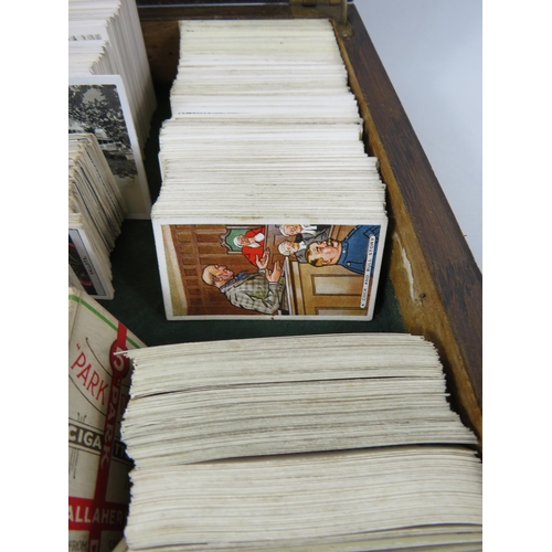 697 - Large quantity of Cigarette cards in original boxes plus a large quantity of Loose cards all in a vi... 