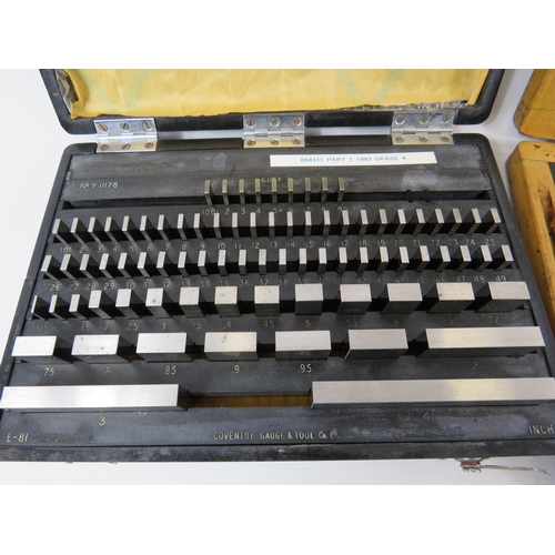 702 - A Matrix coventry company and Precise engineering company slip gauge sets.