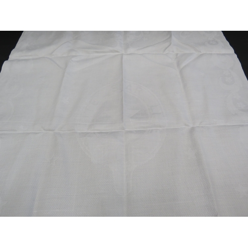 740 - Antique Irish linen White Star line linen sample table cloth. 65cm by 100cm
(PROVISIONAL)