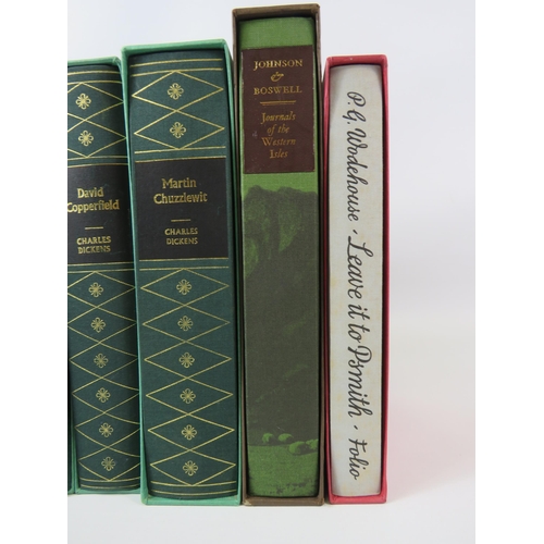 760 - 8 Folio Society book, 6 of which are by Charles Dickens.