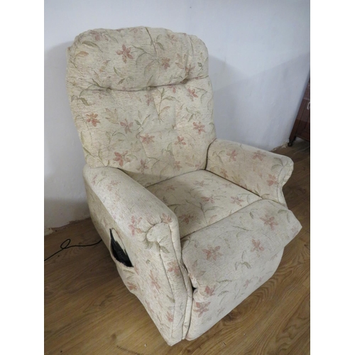 941 - Electric Rise/Recline chair with lift up and tilt facility. Twin motors, good working order in clean... 