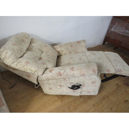 941 - Electric Rise/Recline chair with lift up and tilt facility. Twin motors, good working order in clean... 