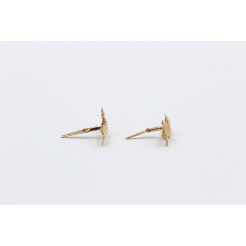 376 - 9ct gold owl stud earrings (0.3g)     788830