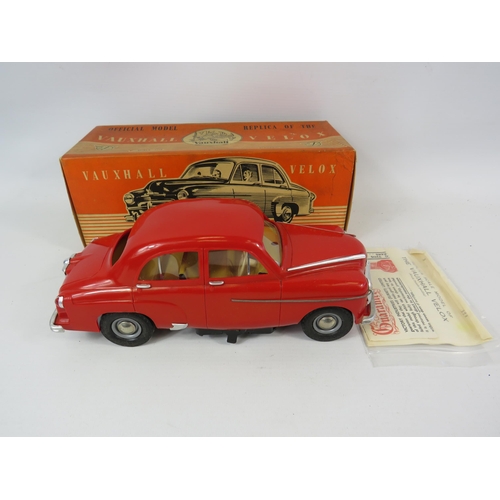 1066 - Vintage Victory industries Vauxhall Velox 1:18 scale electric car with original box.