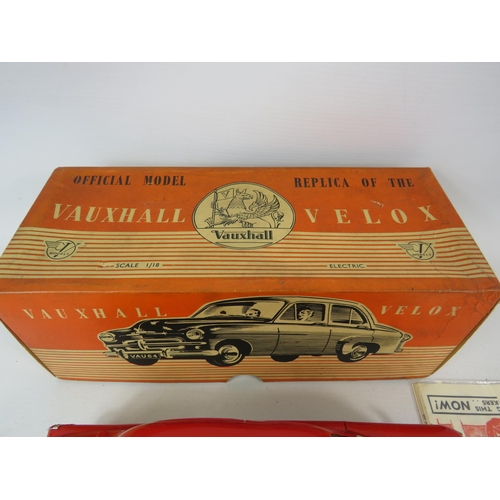 1066 - Vintage Victory industries Vauxhall Velox 1:18 scale electric car with original box.