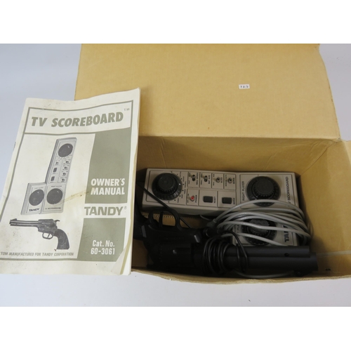 1075 - Vintage Tandy electronic TV score board game.