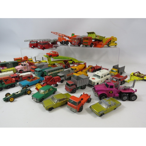 1087 - Vintage playworn vehicles Lesney, Matchbox etc.