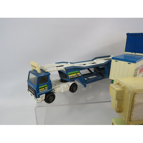 1090 - Large selection of diecast lorries and trailers Corgi, Matchbox and Solido.