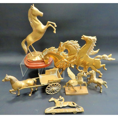 815 - Selection of Equine fireside items. See photos.