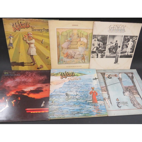 824 - Seven Vinyl LP's by Genesis. See photos.