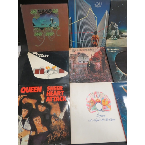 826 - Fifteen Vinyl Rock & Pop LP's by Yes, Tangerine Dream, Tonto, Babe Ruth, Alex Harvey Band, Osibisa, ... 