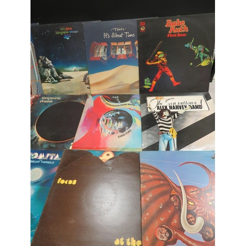 826 - Fifteen Vinyl Rock & Pop LP's by Yes, Tangerine Dream, Tonto, Babe Ruth, Alex Harvey Band, Osibisa, ... 