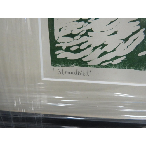 843 - Signed print by Swedish Artist Sigfrid Bengtsson (1898-1985). Framed and mounted under glass. See ph... 