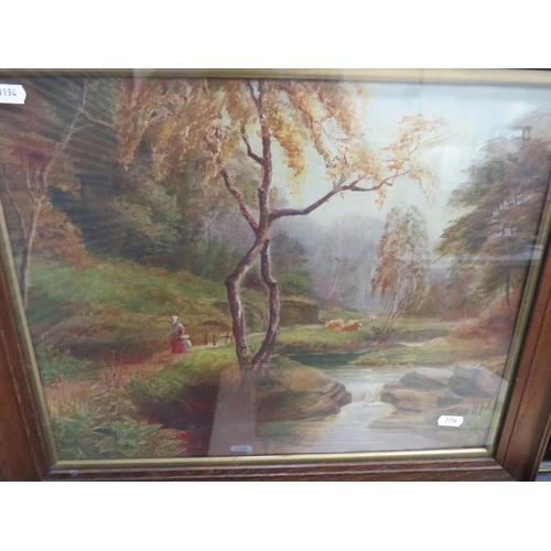 844 - Three antique framed Lithographs. See photo