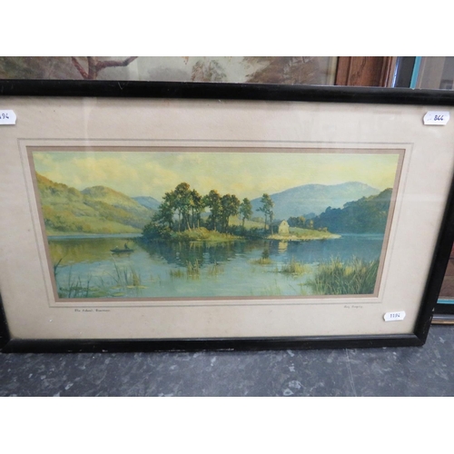 844 - Three antique framed Lithographs. See photo