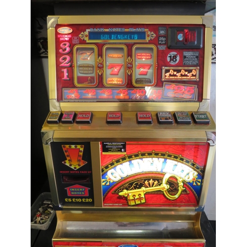 970 - Bank of Three electric Gaming Machines, all in working order.  Each works indivdually or part of a T... 