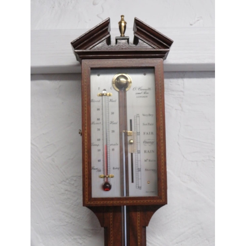 987 - Comitti of London Mercury Stick barometer in good order. Comes with original instructions. See photo... 