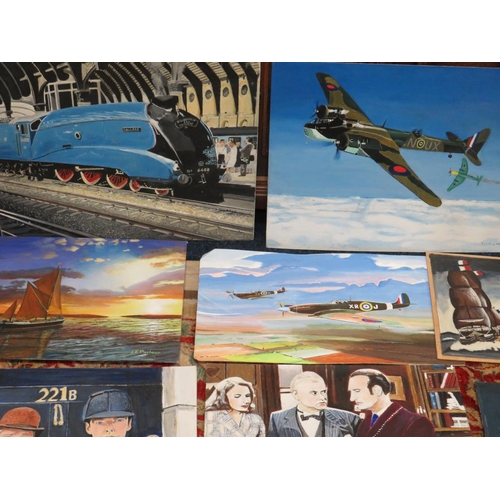 1037 - Good Selection of Original Artwork by Mr Geoffrey Neilson. See photos. S2