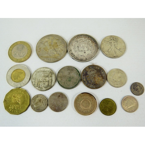 304A - Selection of Old Coins from the UK and abroad. Some silver pre 1920. see photos.